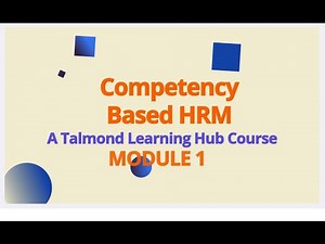 Competency Based HRM - Module 1