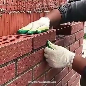 Brick wall !!😍 Credit @civilengineeringdiscoveries | Civil Engineering Discoveries