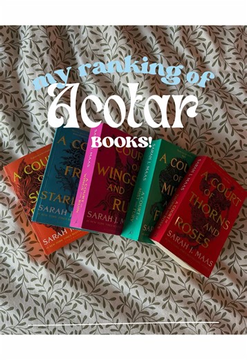MY ACOTAR RANKING 📚 from worst to best! honestly this was pretty easy for me to make, i was sure that ACOMAF wold have been on top lol ——— #acotarseries #acotarseries #BookTok #reading