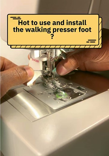 Installing and Using the Walking Presser Foot