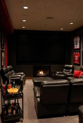 Sunday Football Fireplace Lounge 🏈🔥 | Cozy Post-Game Ambience