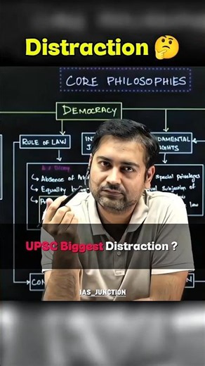UPSC Biggest Distraction 🤔 ? Sumit Rewri sir ✍️ || #physicswallah #ashortaday #pw #upsc