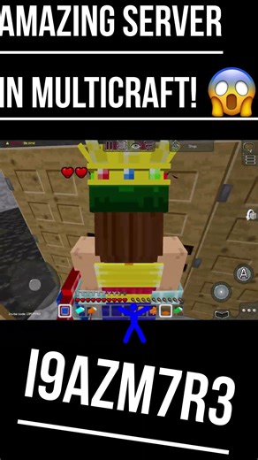 Amazing server in MultiCraft 😮 #multicraft #shorts #I9AZM7R3