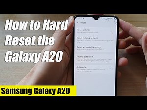 How to Hard Reset the Samsung Galaxy A20