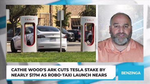 Cathie Wood's ARK Cuts Tesla Stake By Nearly $17M As Robo-Taxi Launch Nears