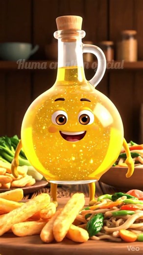 Don't Use Me Too Much! AI Talking Cooking Oil Warning 😱 #shorts