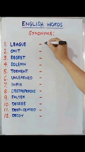 30K views · 518 reactions | English Words: Synonyms | Tim Tim TV | Facebook