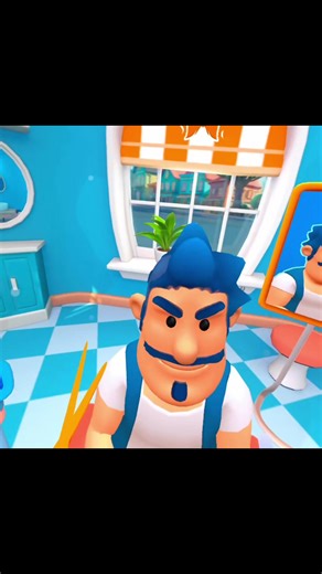 Virtual Reality Barber Experience with Red Hair