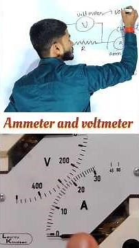 voltmeter and ammeter working. #shorts #education #sciencefacts
