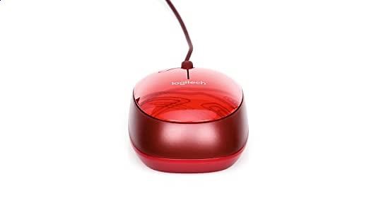 Logitech M105 Optische Maus schnurgebunden (USB, 3 Tasten, Advanced Optimal Tracking) rot
