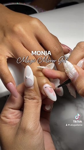 Monja Magic Mirror Gel for Stunning Chrome Nail Designs