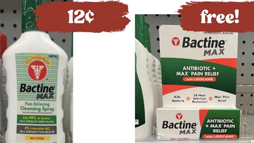 Bactine Ointment Pain Relief Spray FREE or a Money Maker at CVS!