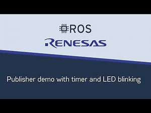 micro-ROS on Renesas EK-RA6M5: Publisher demo with timer and LED blinking