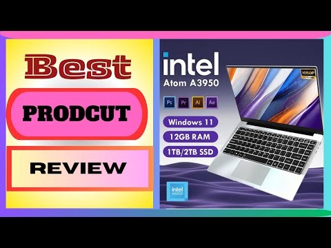14.1inch Intel Atom A3950 Laptop Computer Windows 11 Pro 2025 Notebook PC 12GB RAM