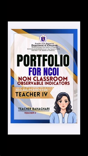83K views · 296 reactions | AVAILABLE! NCOI PORTFOLIO AND PERTINENT DOCUMENTS TEMPLATE FOR RECLASSIFICATION OF TEACHER II-VII REMINDER: Own design ko po ito kaya STRICTLY do not repost for reselling (Canva Pro rin po gamit ko) Editable to Canva and PowerPoint INCLUSIONS: ✅Pertinent Documents Cover Page ONLY ✅NCOI Cover Page ONLY ✅Tabbings ✅PDF File of DepEd ORDER No. Q 2 4, s. 2025 (For Guide) | Teacher Bahaghari | Facebook
