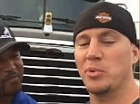 Channing Tatum checks out NASCAR with driver Tony Fripp