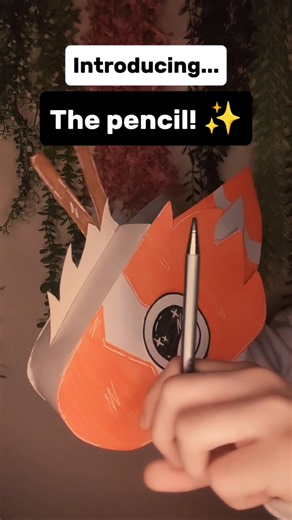 Tasty pencil🥹✌️ | Paper dragon puppet