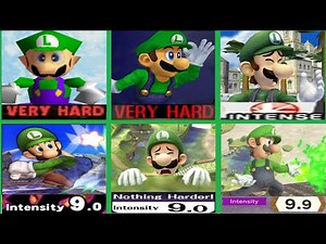 All Super Smash Bros. Classic Modes (64 to Ultimate) with Luigi (Hardest Difficulty)