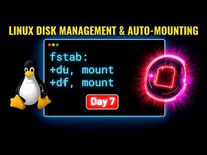 Linux Disk Management & Auto Mounting with fstab | df, du, mount Explained for DevOps Day 6
