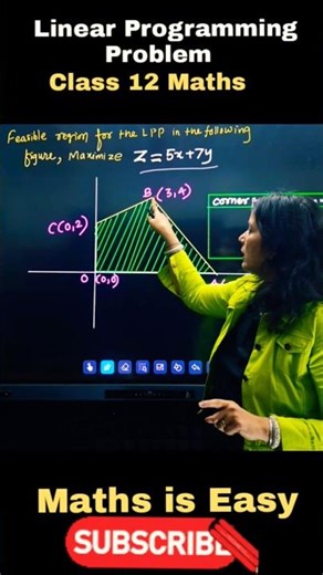 Linear Programming Problem Class 12 , Important Question Class 12 LPP #shorts