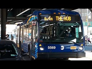 MTA: 2019 NovaBus LFSA Smart Bus Articulated Low Floors [5569]/[5571] Bx4A buses