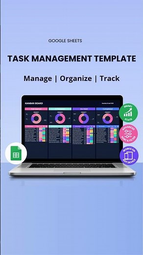 Task Management Template | Plug-and-play sheet for instant workflow clarity