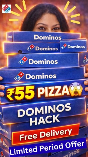 ₹55 Domino’s Pizza?! 😳 Secret Hack You NEED to Try🍕🔥 Dominos Coupon Code Today #dominosoffer2026 #yt