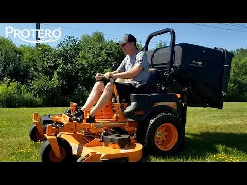 PV 18 Dump Catcher on Scag Tiger Cat II