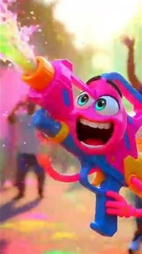 “Holi 2026: One Tilt & It’s Game Over! 💥🌈 #ColorStorm” #animation #3danimation #horrorstories
