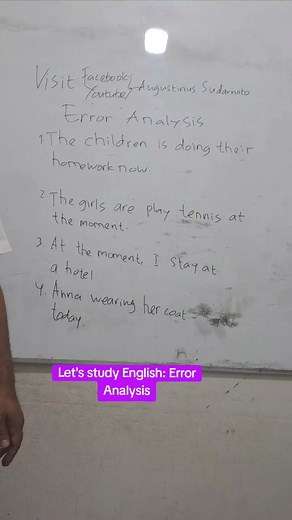 Error Analysis in English Sentences