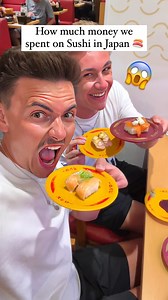 25K views · 5.7K reactions | Can’t believe the price of SUSHI in Japan  #mrandmr #sushi #guess #whichone #reaction | Matthew and Ryan | Facebook