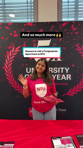 Our next postgraduate open event is almost here! 🤩 Join us to find out more about postgraduate study, discover funding options and have your questions answered about life at NTU 🙌 Book your place at ntu.ac.uk/postgraduate