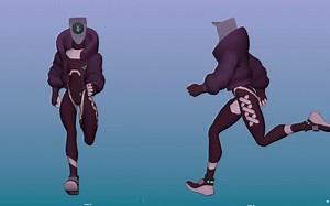 Cyberpunk_Run_正侧跑步