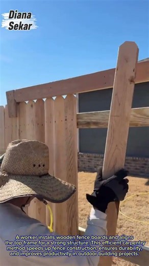Fast Wooden Fence Installation | Smart Carpentry Technique