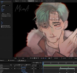 Miu Akatsuki retouching old animation 🧐 | Akira Akatsuki