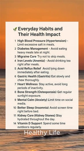 Your daily habits matter! 🌞 Here are simple ways to support your health — from better sleep to heart wellness. Small steps, big results 🇺🇸 | Healthy Life
