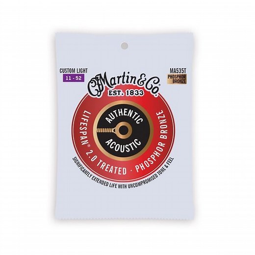 Authentic Acoustic Lifespan® 2.0 Guitar Strings Phosphor Bronze | Martin Guitar