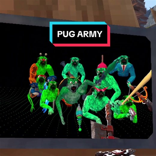 the pugs are released they have no mercy! #gtag #gorillatag #animalcompany #ас #viral