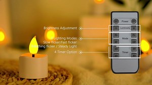 Rechargeable Flickering Flameless Tea Lights, 16 Pcs Fake Electric Remote Control Candles with Timer, Safe & Realistic Flame Effect LED Candles for Party, Wedding, Aniversary, Christmas Decor