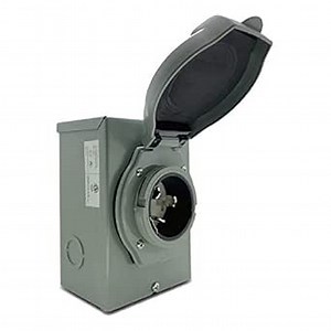 Sintron Generator Power Inlet Box, NEMA SS2-50P 3 Prong Locking Plug Inlet Box, 50 Amp 125/250 Volt, Outdoor Generator Transfer Switches, Weatherproof Outdoor, ETL Listed, for Generators 12500 W