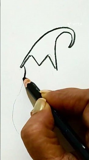 Easy Brinjal Drawing | Simple Vegetable Art for Beginners | Satisfying Sketch #Shorts