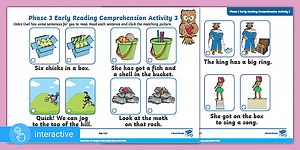 Interactive PDF: Phase 3 Early Reading Comprehension Activity 3