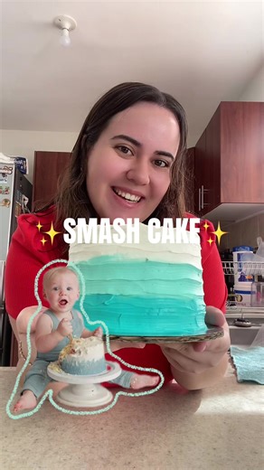 Smash cake sin azúcar para bebé de un año
