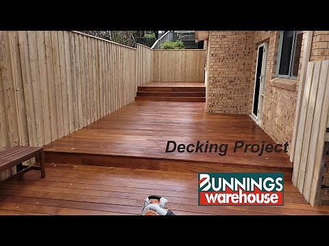 Decking Project - Merbau Decking installation process.