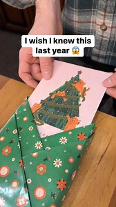 Last minute gift wrapping tip 🎁 Wes & Alison share a helpful DIY craft gift wrapping tutorial tip for your Christmas holiday packages. This original video was produced by Wes and Alison. | The G Family