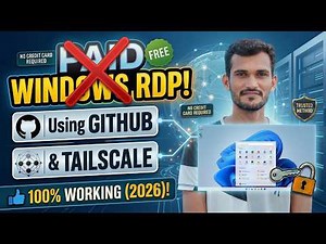 How to Get FREE RDP (Windows/Linux) Using GitHub & Tailscale – (2026 Working Method)