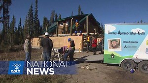 Students from Montreal Lake Cree Nation in Northern Saskatchewan are on the work site this week, building community and building for the community. | APTN National News