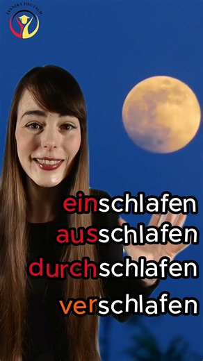 EINschlafen, DURCHschlafen, VERschlafen 🤯Einfach erklärt ✅| Deutsch A1 A2 B1 Grammatik | Wortschatz
