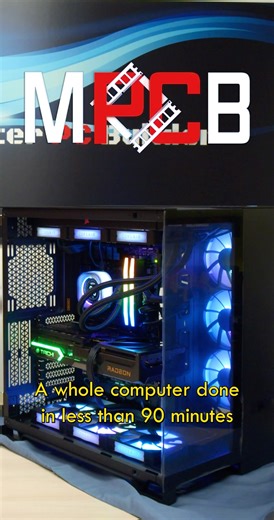 Assembling our Corsair 6500X build in under 90 mins! #masterpcbuilder #fyp #corsair #pcbuild