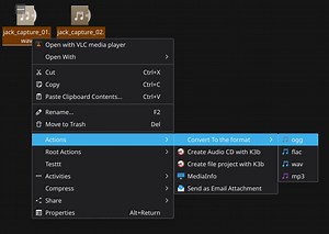 How to extract audio from video file right click